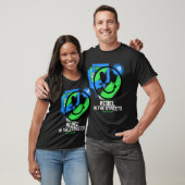 Rebel op straat Graffiti Smiley Stads Kunst T-shirt (Unisex)