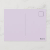 Rebel paarse haar beauty`s Anti-Valentijn Briefkaart (Achterkant)