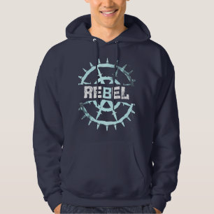 Rebel Prikkeldraad Cyber Grunge Esthetiek Hoodie