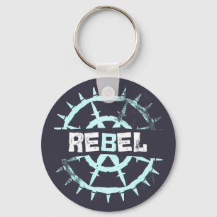 Rebel Prikkeldraad Cyber Grunge Esthetiek Sleutelhanger