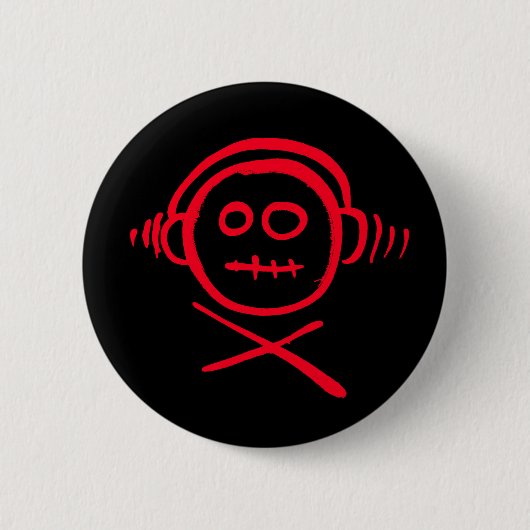 Rebel Radio pincode badge! Ronde Button 5,7 Cm (Voorkant)