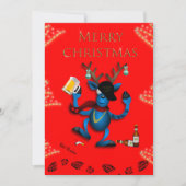 REBEL REINDEER KERST KAART -JAILMATECARDS.CO.UK (Voorkant)