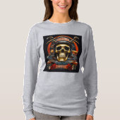 "Rebel Rhythms: Rock & Roll Skull T-shirt (Voorkant)