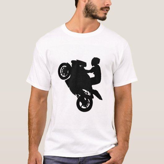 "Rebel Rider YOLO - Voor/achter motorontwerp" T-shirt (Voorkant)
