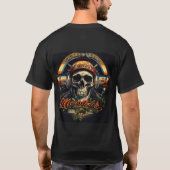 Rebel Riffs: Ontketen het geluid - Skull & Crossbo T-shirt (Achterkant)