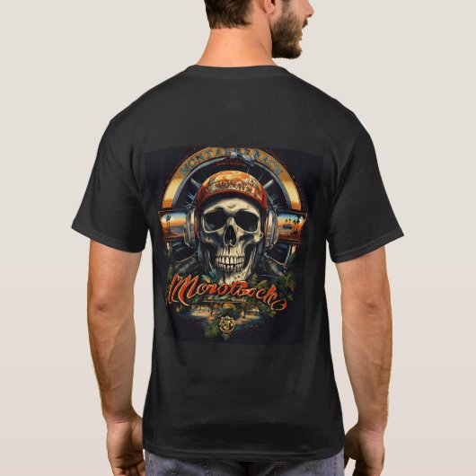 Rebel Riffs: Ontketen het geluid - Skull & Crossbo T-shirt (Achterkant)
