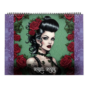 Rebel Rozen door Ivy en Bat Art Calendar Kalender