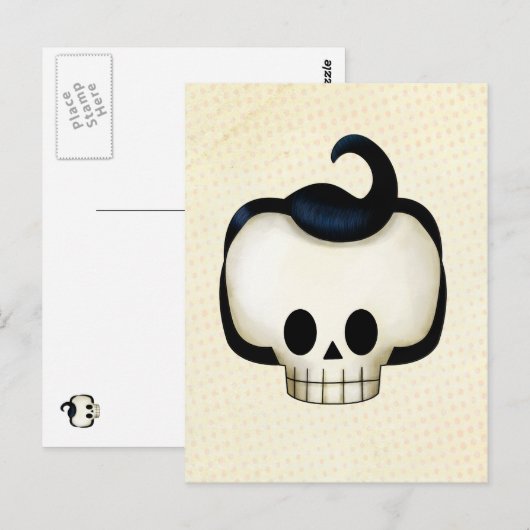 Rebel Skull Briefkaart (Voorkant / Achterkant)