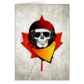 Rebel Skull Distress Canadian Flag (Voorkant)