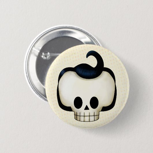 Rebel Skull Ronde Button 5,7 Cm (Voorkant /achterkant)