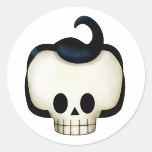 Rebel Skull Ronde Sticker
