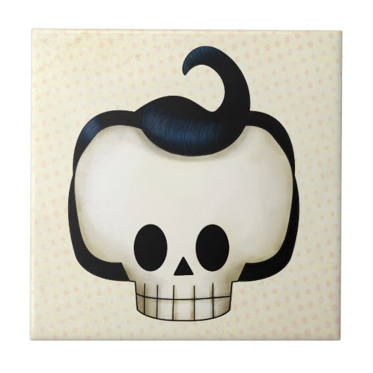 Rebel Skull Tegeltje (Voorkant)
