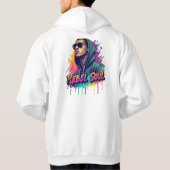 Rebel Soul – Bold Graffiti Pop Art Streetwear  Hoodie (Achterkant)