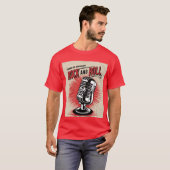 "Rebel Sound:  Microfoon Rock Poster" T-shirt (Voorkant volledig)