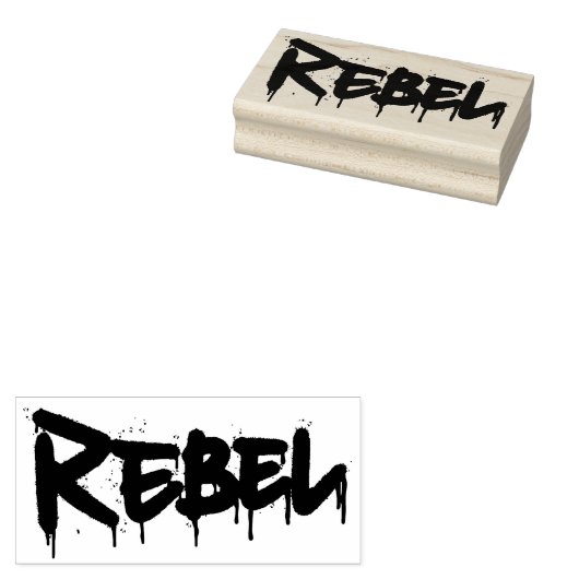 Rebel stempel van rubber (Gestempeld)