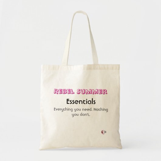 Rebel Summer Essentials Tote Tas – Minimalistisch (Voorkant)