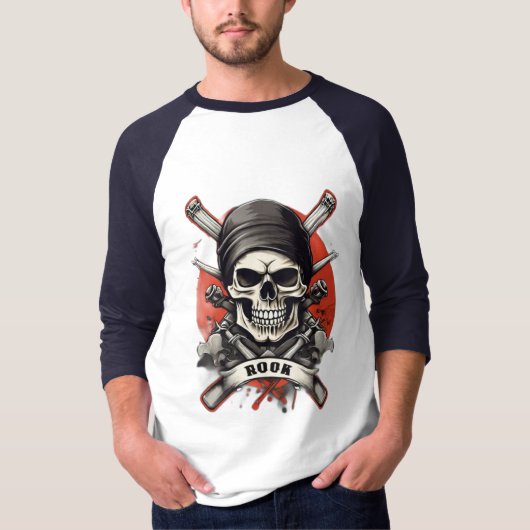 Rebel Threads: Ontketen je Inner Rockstar met T-shirt (Voorkant)