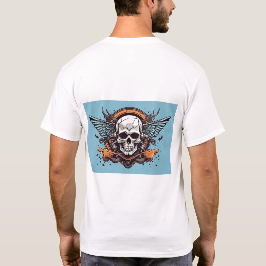 Rebel Threads: Rock & Roll Patch Collectie T-shirt (Achterkant)