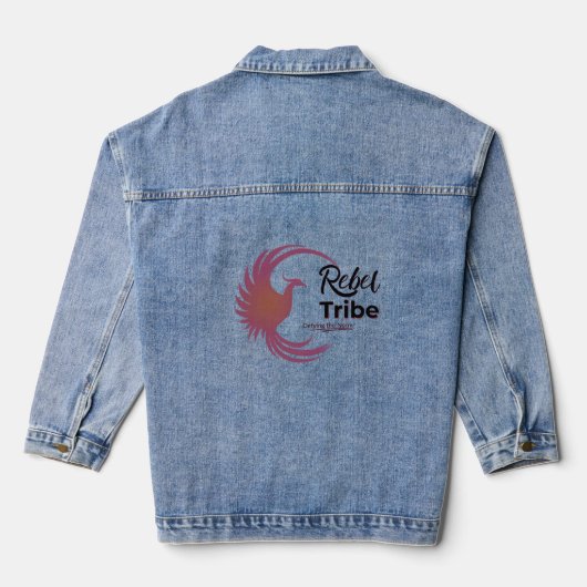 Rebel Tribe Denim Jacket – Phoenix Logo  (Achterkant)