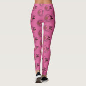Rebel Tribe Phoenix Logo Roze Patroon Leggings (Achterkant)