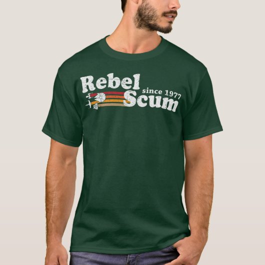 Rebel uitschot sinds 1977 leuk t-shirt (Voorkant)
