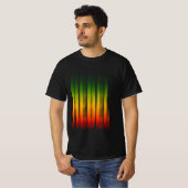 Rebel Wazig Effect Typografie Rasta Reggae T-shirt (Voorkant volledig)