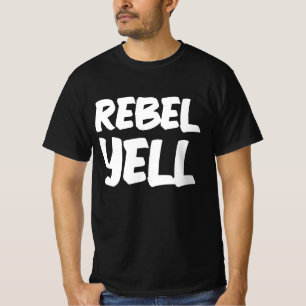 REBEL YELL 1980s  T-shirts aan de rand van de hemd