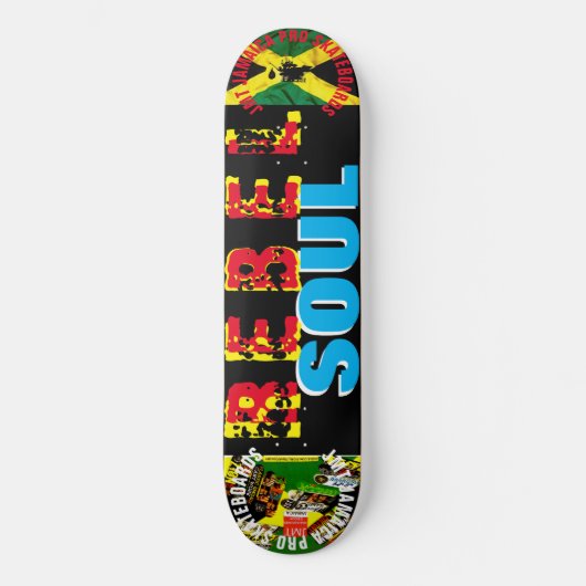 REBEL ZIEL 8 1/4" Skateboarddek Persoonlijk Skateboard (Voorkant)