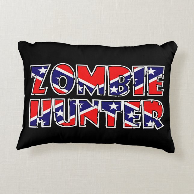 Rebel Zombie Hunter Decoratief Kussen (Achterkant)