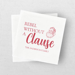 Rebel Zonder Een Claus Kerstman Santa Servet