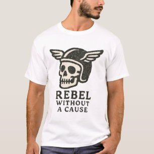 Rebel zonder oorzaak schedel t-shirt