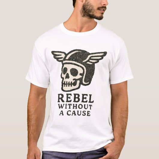 Rebel zonder oorzaak schedel t-shirt (Voorkant)