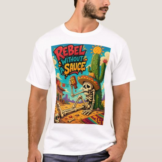Rebel zonder saus t-shirt (Voorkant)