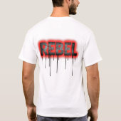 REBELDRIP Trotserigheid in Rode Echo T-shirt (Achterkant)