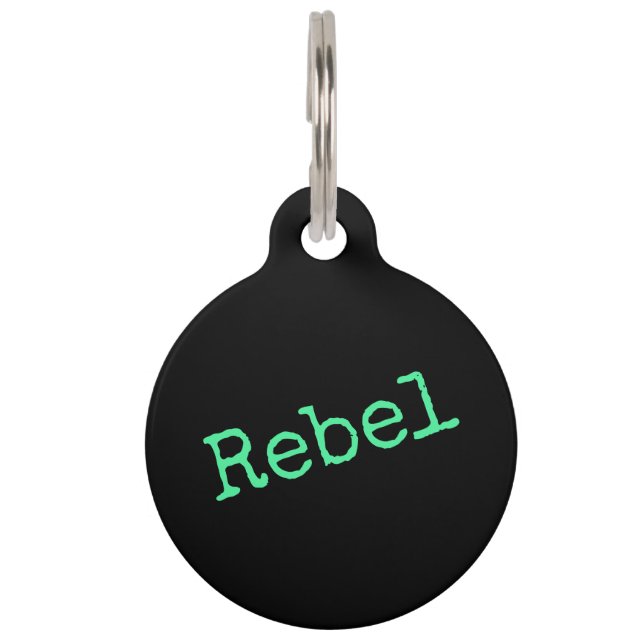 Rebellchen – Rebell – Rebel Huisdierpenning (Voorkant)