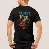 REBELLEN IN OPSTAND Tri-Blend SHIRT (Achterkant)