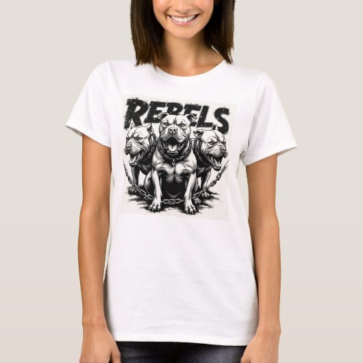 rebellen-pitbulls t-shirt (Voorkant)