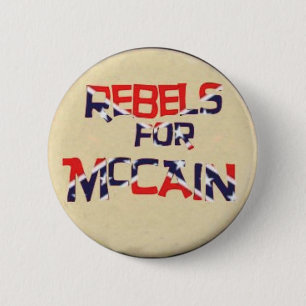 Rebellen voor McCain-Button Ronde Button 5,7 Cm