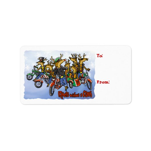 Rebellen zonder Cartoon voor rendiervakantie met C Etiket (Voorkant)