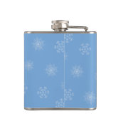 Rebellen zonder Claus Reindeer Blue Holiday Heupfles (Achterkant)