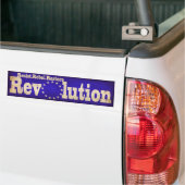 Rebellenherstelrevolutie weerstaan (blauw) bumpersticker (Op Truck)