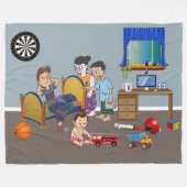 Rebellenparadijs Fleece Deken (Voorkant (Horizontaal))