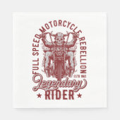 Rebellie motorfiets met volledige snelheid servet (Voorkant)