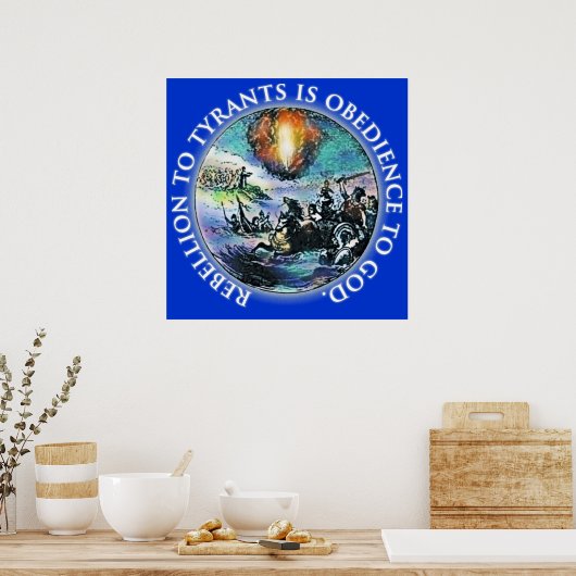 Rebellie voor tiranten is overmacht aan God-Poster Poster (Keuken)