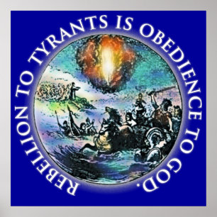 Rebellie voor tiranten is overmacht aan God-Poster Poster