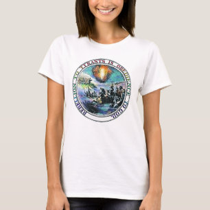 Rebellie voor tiranten is overmacht aan God. T-shirt