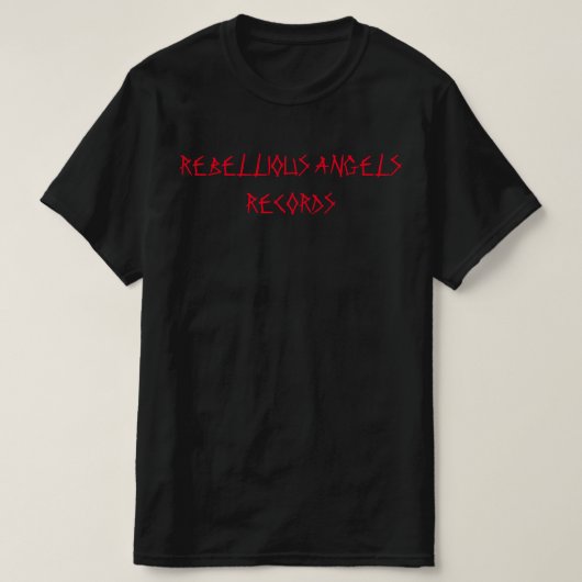 REBELLIEUZE ANGELS REGISTREREN T SHIRT (Design voorkant)