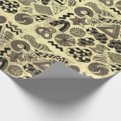 Rebellige Geometrieën sepia Cadeaupapier (Hoek)