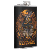 Rebellion Bald Eagle, Snake en Skulls Heupfles (Rechts)