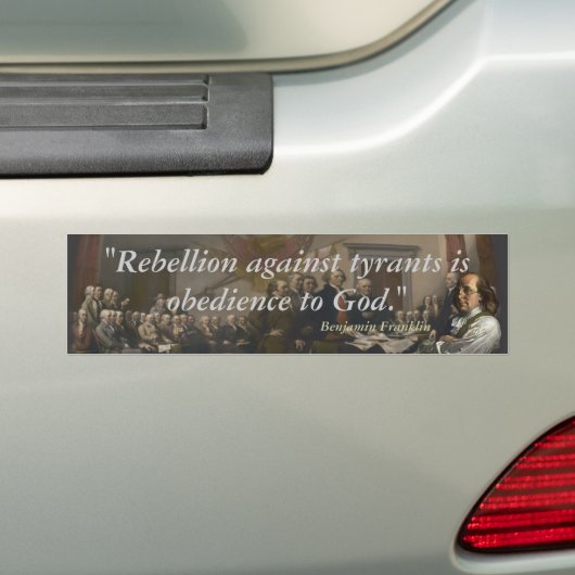 Rebellion Bumpersticker (Op auto)